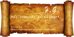 Háromszéki Gilbert névjegykártya